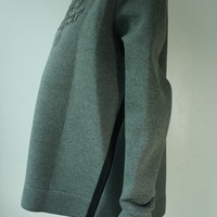 Not an ordinary sweatshirt with embossed detail and zipper in Gray - Thumbnail 3