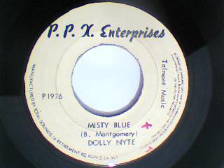 Misty blue/love hangover-dolly nyte/penny church-p.p.x. enterprises records-7"-vg