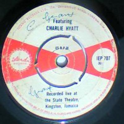 Recorded live at the state theatre, kingston, jamaica featuring charlie hyatt/bam-island records-7"-vg