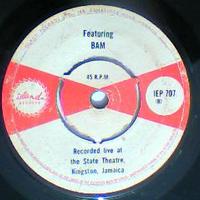 Recorded Live At The State Theatre, Kingston, Jamaica featuring Charlie Hyatt/Bam-Island Records-7"-VG - Thumbnail 1