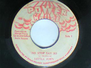 No stop say so/version-little john-power  house records-7"-vg