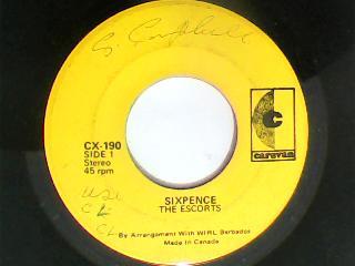 Sixpence/loving feeling-the escorts-caravan records-7"-vg