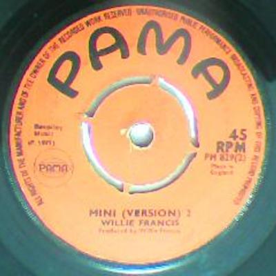 Oh what a mini/version-willie francis-pama records-7"-vg
