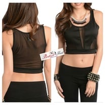 Black crop top
