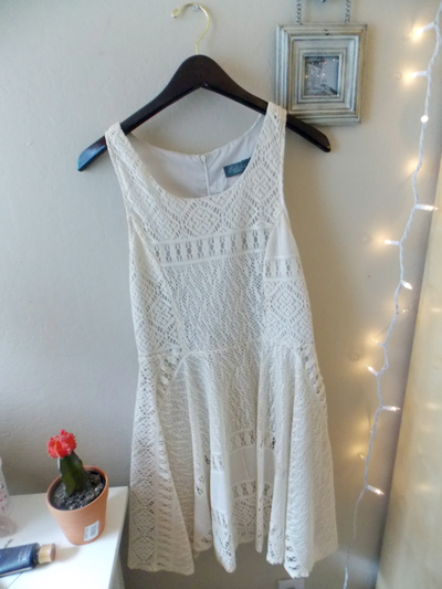 Off-white Lace Dress