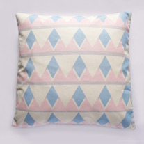 Pastel Triangle Pillow Cover (18" x 18")