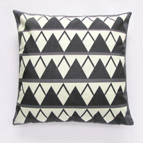 Deep Teal Triangle Pillow Cover (18" x 18")