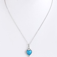 Jewel Heart Key Locket - Thumbnail 1