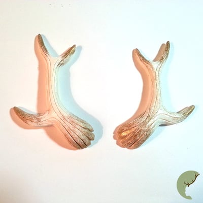 Mini antler hair clips