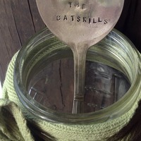 "Grown in the Catskills" Hand stamped Garden Marker - Thumbnail 1