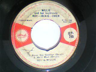 Since i met you baby/i don't want you/never say goodbye/we'll meet-millie & her boyfriends: roy/jackie/owen-island records-7"-good