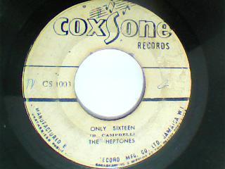 Only sixteen/baby-the heptones-coxsone records-7"-good