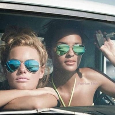 Stylish mirror aviaotor fashion sunglasses - Thumbnail 3