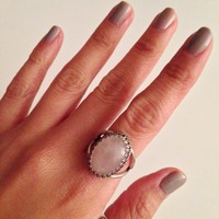 Med. Rose Quartz Ring - Thumbnail 2