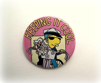 Milhouse Keeping it cool pinback button, magnet or clip 1.5 Inch (38mm)