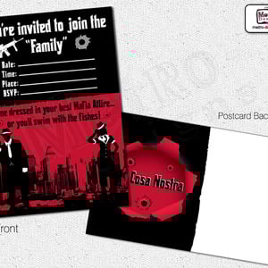 Gangster Party - Invitations  - Thumbnail 1