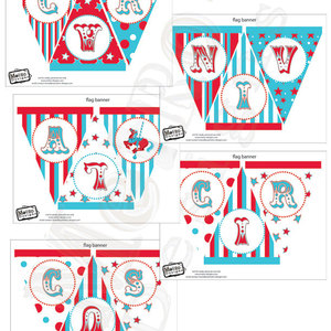 Circus or carnival banner kit - 6 different banners - Thumbnail 4