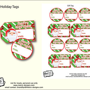 Christmas gift tag - digital file - Thumbnail 4