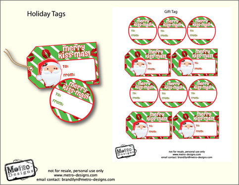 Christmas Gift Tag - Digital File