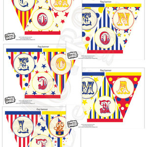 Circus or Carnival Banner Kit - 6 Different Banners - Thumbnail 3