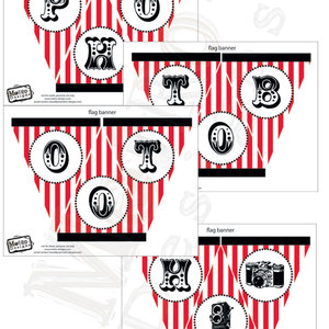 Circus or Carnival Banner Kit - 6 Different Banners - Thumbnail 4