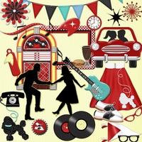 The Rockin' 50's (Digital Scrapbooking Kit) - Thumbnail 4