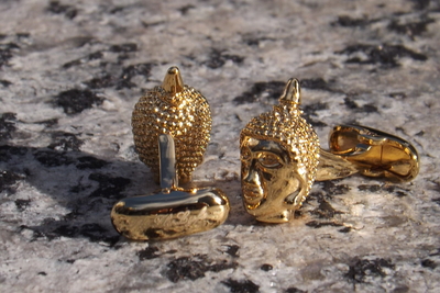 Gold Buddha Cufflinks