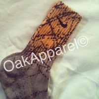 Colored Black Splattered Custom Nike Socks - Thumbnail 2