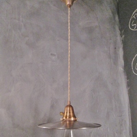 Industrial Pendant Light with Raw Steel Shade - Thumbnail 4