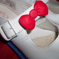 RARE Sanrio Hello Kitty x Dr Martens Mary Jane Shoes*White Blue & Red*UK 7*EU 41*US 9*