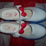 RARE Sanrio Hello Kitty x Dr Martens Mary Jane Shoes*White Blue & Red*UK 7*EU 41*US 9*-1