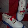 RARE Sanrio Hello Kitty x Dr Martens Mary Jane Shoes*White Blue & Red*UK 7*EU 41*US 9*-4