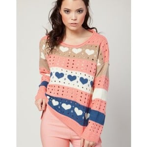 striped hearts - the sweater