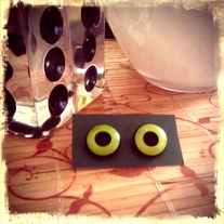 Psychedelic Green earrings