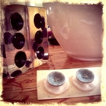 Vintage Celeste Swirls earrings