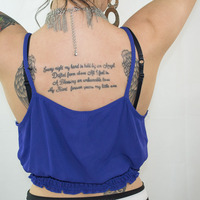 ROYAL BLUE HALTER TOP - Thumbnail 1