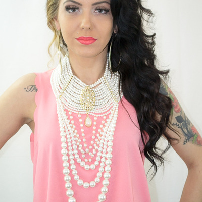 Scallop edge crop top