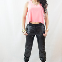 SCALLOP EDGE CROP TOP - Thumbnail 2