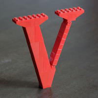 LEGO Lowercase V (Times) - Thumbnail 1
