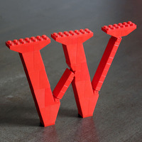 LEGO Lowercase W (Times) - Thumbnail 1