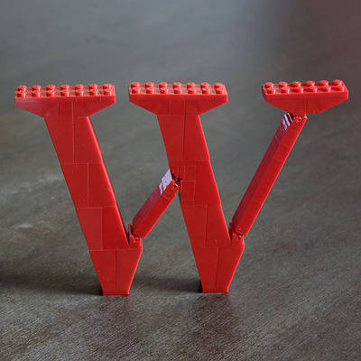 LEGO Lowercase W (Times)