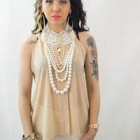 Sleeveless  top - Thumbnail 1