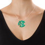 Acrylic Block Monogram Necklace (Ships 5 days from order date) - Thumbnail 1