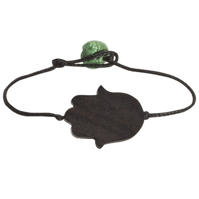 Hamsa black ebony wood