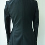 Safety-pin button jacket in Black-1