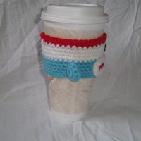 Sock Monkey cup cozie - Thumbnail 1