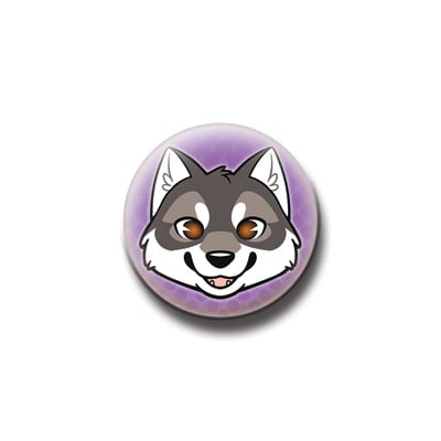 Button / magnet : wolf
