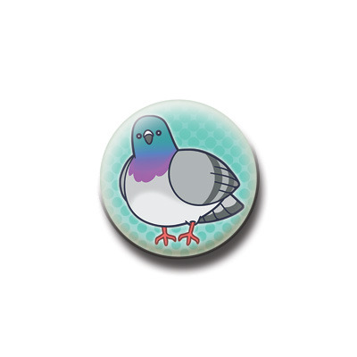 Button / magnet : pigeon