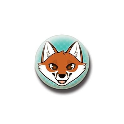 Button / magnet : fox (sly)