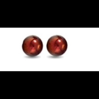 Genuine freshwater pearl earrings sterling silver